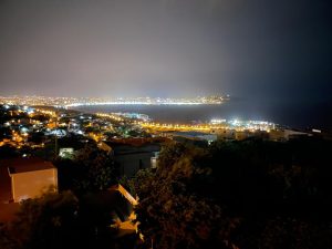 Vue de nuit depuis la terasse